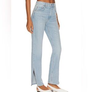 GRLFRND Harlow Petite High Rise Boot With Slit Hem Women Jeans